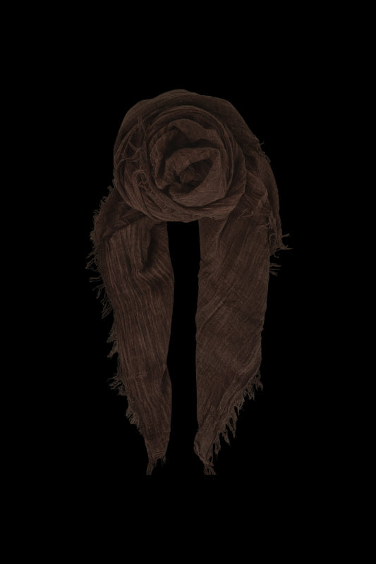 Black Colour Schal Taya, Tuch mit Fransen, cacao, braun